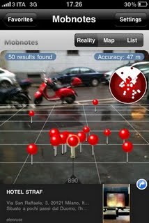 iPhone 3GS: Mobnotes incontra la realtà aumentata