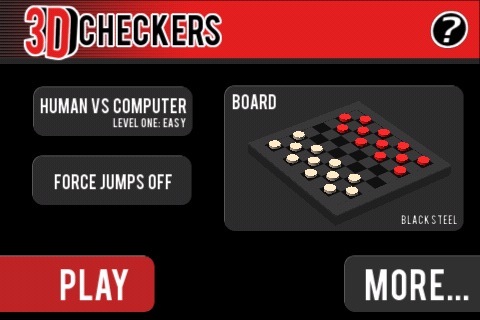 3D Checkers: gioca gratis a dama con l’iPhone