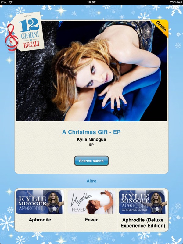 In regalo per oggi, “A Christmas gift” di Kylie Minogue