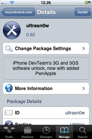 Cydia: nuova versione di ultrasn0w per iPhone