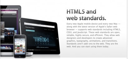 Apple promuove HTML5 su una pagina ufficiale