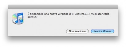 Disponibile l’aggiornamento per iTunes (v.9.2.1)