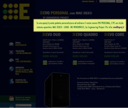 Cloni Mac italiani con Evo, la Psystar italiana