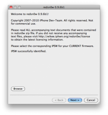 [GUIDA] Jailbreak su firmware 4.0 e 4.1 (e 4.2 beta) con Redsn0w su Mac