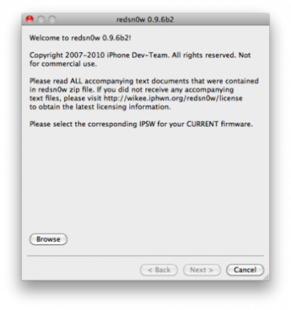 [GUIDA] Jailbreak 4.1 con Redsn0w 0.9.6b2 su Windows e Mac